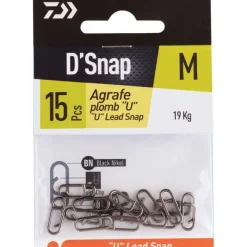 Daiwa Montage Ligne^Agrafe Plomb U - Par 15