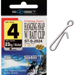 Sunset Montage Ligne^Agrafe Mer Hanging Snap W / Bait Clip St-S-2024 - Par 8