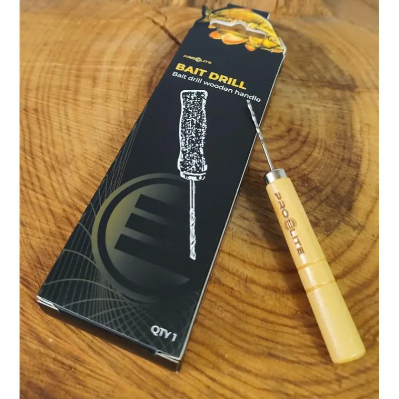 Pro Elite Baits Petit Outillage^Aiguille Bait Drill Wooden Handle