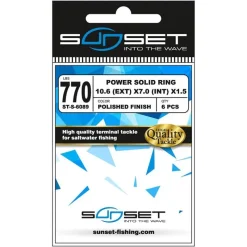 Sunset Montage Ligne^Anneaux Soudés Power Solid Ring St-S-6089