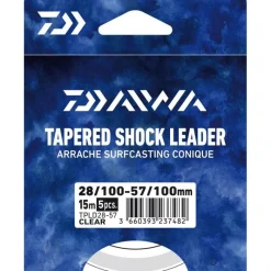 Daiwa Fils - Tresses Carpe|Tresses - Fils - Bdl Mer^Bas De Ligne Arrache Surf Taper Leader - 5 X 15M - Par 5