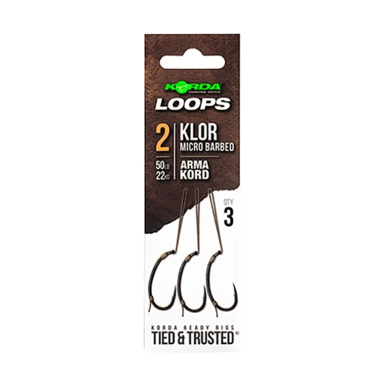 Bas De Ligne Monté Korda Klor Ready Tied Loop Rigs