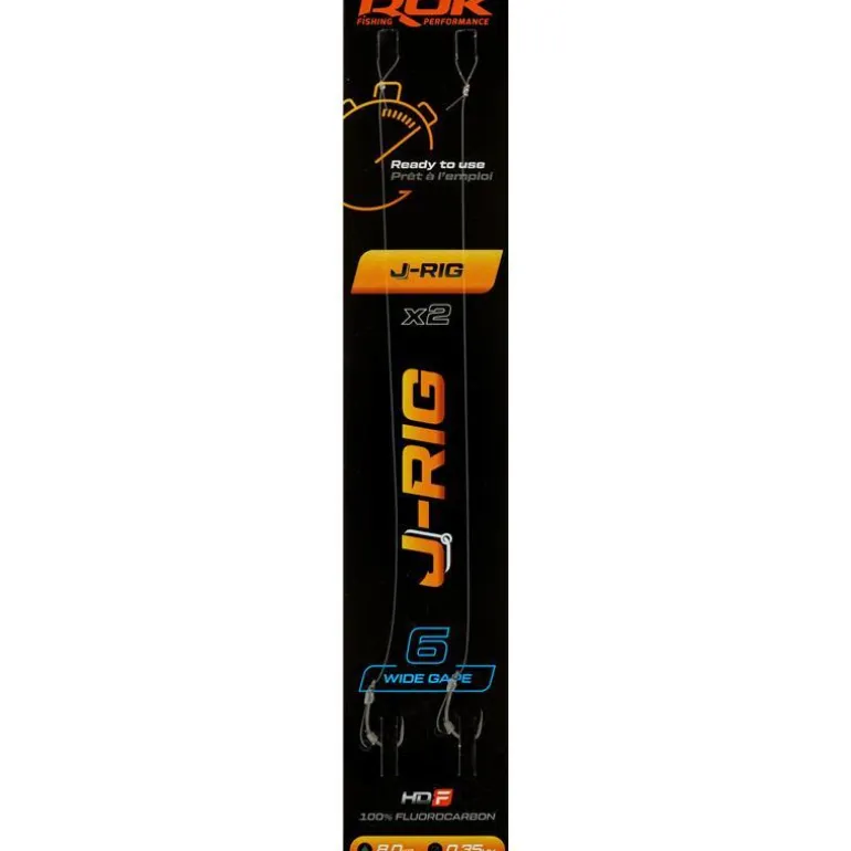Bas De Ligne Rok Fishing J-Rig Wide Gape - Par 2