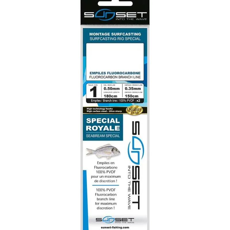 Sunset Tresses - Fils - Bdl Mer^Bas De Ligne Surfcasting Rs Competition Special Royale - Fluoro