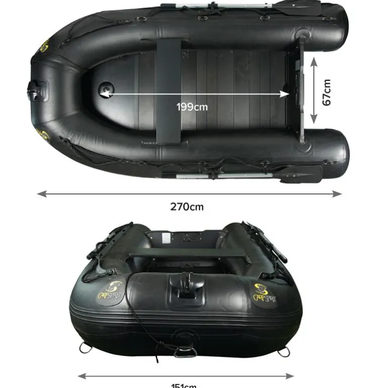 Bateau Pneumatique Carp Spirit Black Boat Alu 270