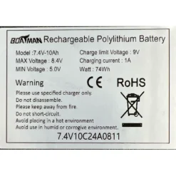 Boatman Propulsion Appâts^Batterie De Rechange Pour Bateau Amorceur Vulcan