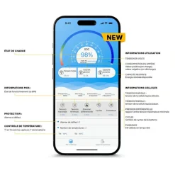 Batterie Lithium Bsr Prestige Lifepo4 Gen3 12V50 + Chargeur Non Étanche 10A
