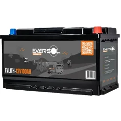 Batterie Lithium Eversol 12.8V 100Ah + Bluetooth + Préchauffage
