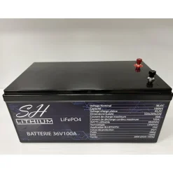 Batterie Lithium Sh Lithium Lifeop4 Format Caisse Bluetooth 36V100amp + Chargeur