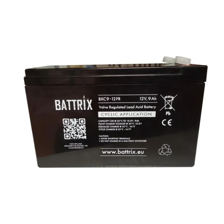 Batterie Étanche Battrix Cyclic 12V 9Ah Pour Sondeur
