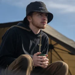 Avid Carp Casquettes, Visières & Chapeaux^Bob Stealth Black Bucket Hat - Noir