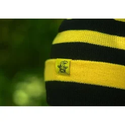 Bonnet Black Cat Bobble Hat - Noir/Jaune