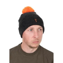 Bonnet Fox Collection Bobble Hat - Noir