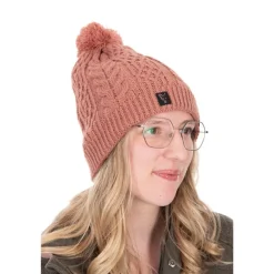 Fox Bonnets, Tours De Cou & Gants^Bonnet Ladies Knitted Bobble - Rose
