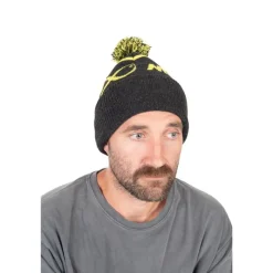 Fox Matrix Bonnets, Tours De Cou & Gants^Bonnet Lime & Grey Bobble Hat - Gris
