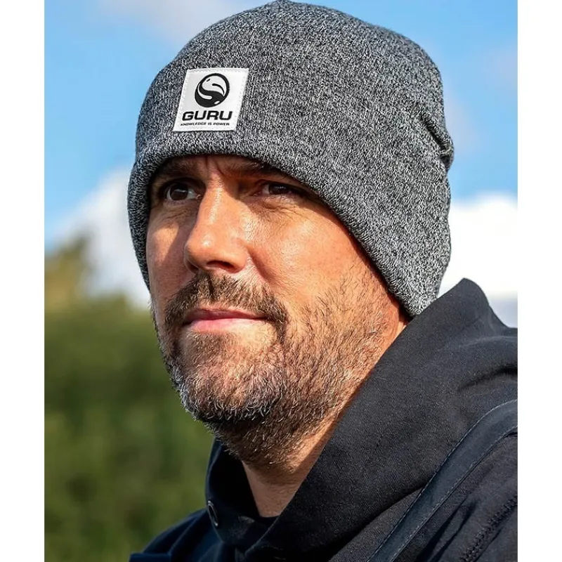 Guru Bonnets, Tours De Cou & Gants^Bonnet Homme Patch Beanie - Gris