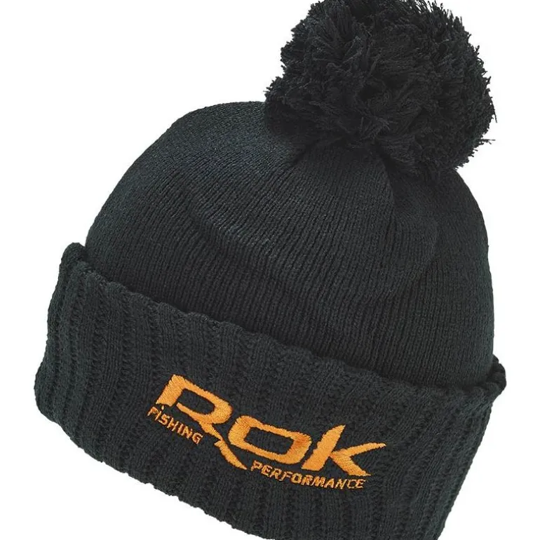 Bonnet Homme Rok Fishing Avec Pompon - Noir