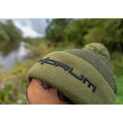 Korum Bonnets, Tours De Cou & Gants^Bonnet Thermal Beanie Hat - Black/Olive