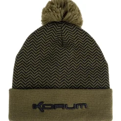 Korum Bonnets, Tours De Cou & Gants^Bonnet Thermal Beanie Hat - Black/Olive