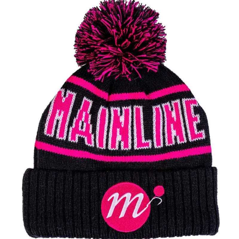 Mainline Bonnets, Tours De Cou & Gants^Bonnet Signature Fleeced Lined Beanie - Noir/Rose