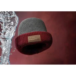 Bonnet One More Cast Berry Toastie Beanie 100% Waterproof - Gris/Rouge