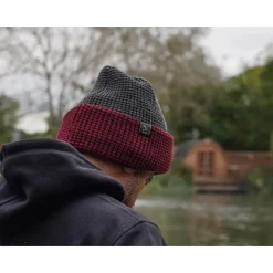 Bonnet One More Cast Berry Toastie Beanie 100% Waterproof - Gris/Rouge
