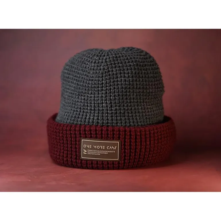 Bonnet One More Cast Berry Toastie Beanie 100% Waterproof - Gris/Rouge