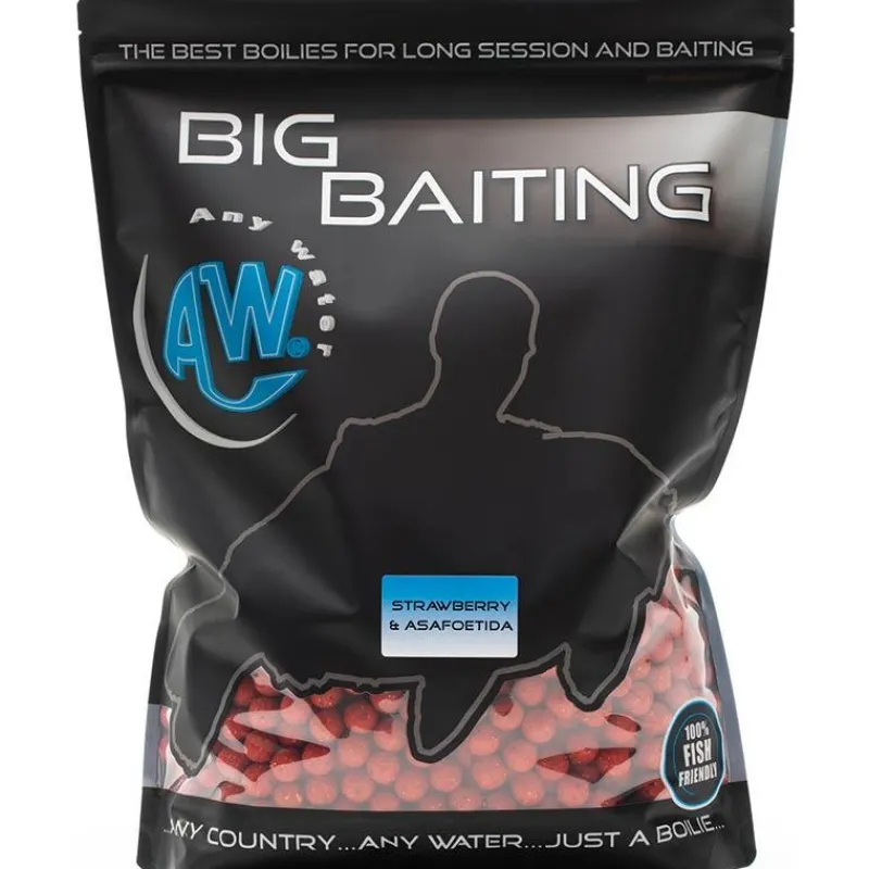 Any Water Appâts Carpe^Bouillette Big Baiting Boilies Strawberry & Asafoetida - 5Kg