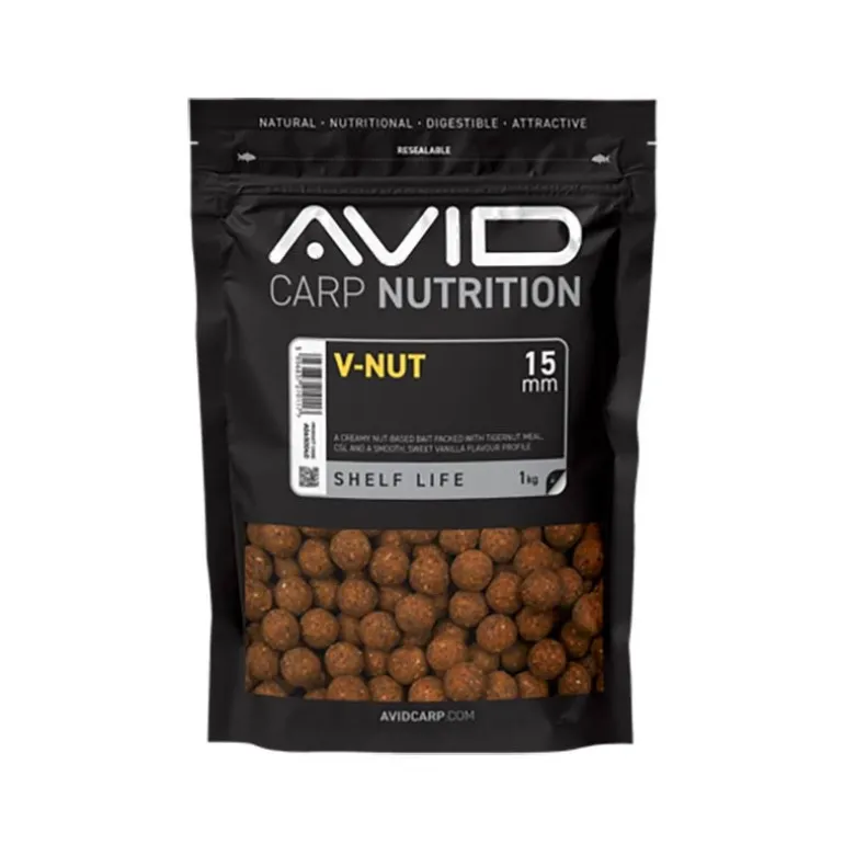 Bouillette Avid Carp V-Nut Boilies