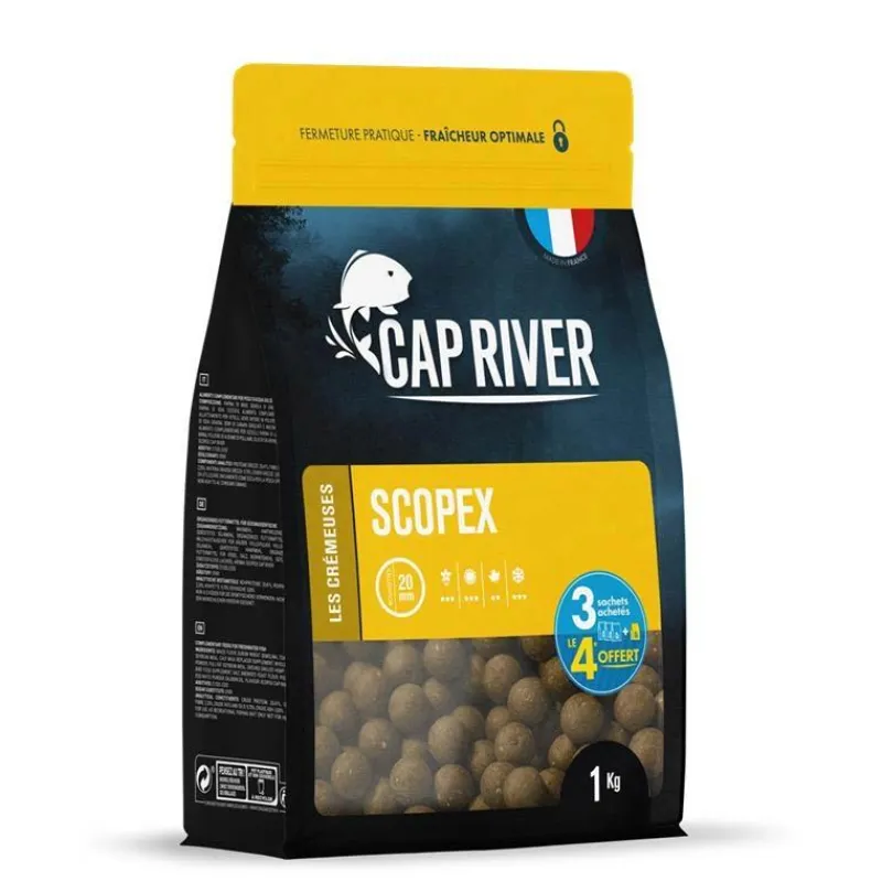 Cap River Appâts Carpe^Bouillette Scopex