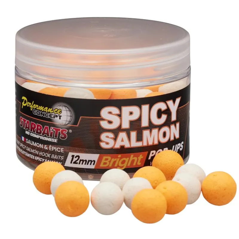 Starbaits Appâts Carpe^Bouillette Flottante Performance Concept Spicy Salmon Bright Pop Up