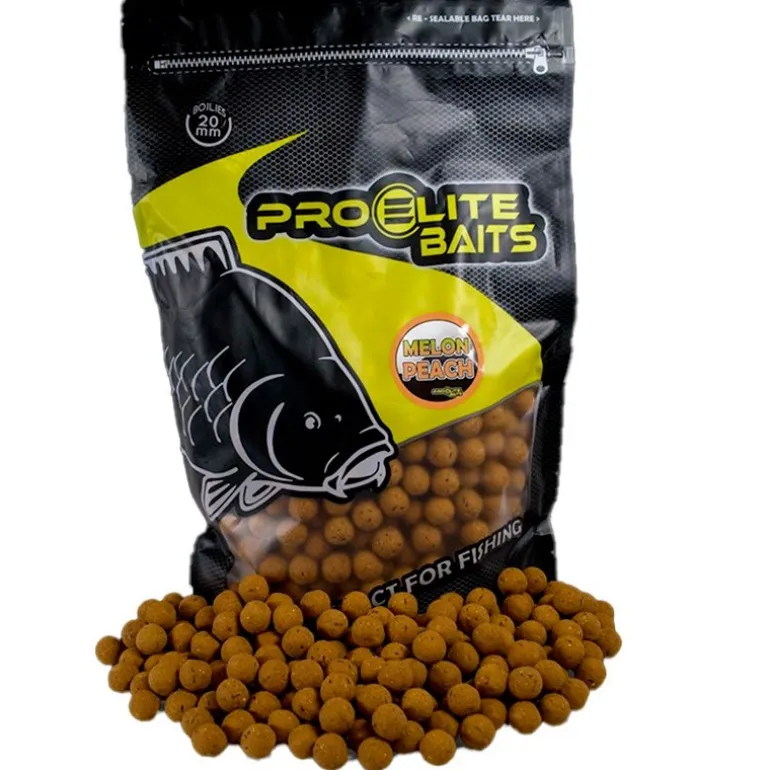 Bouillette Pro Elite Baits Boilies Natural Foods Melon & Peach