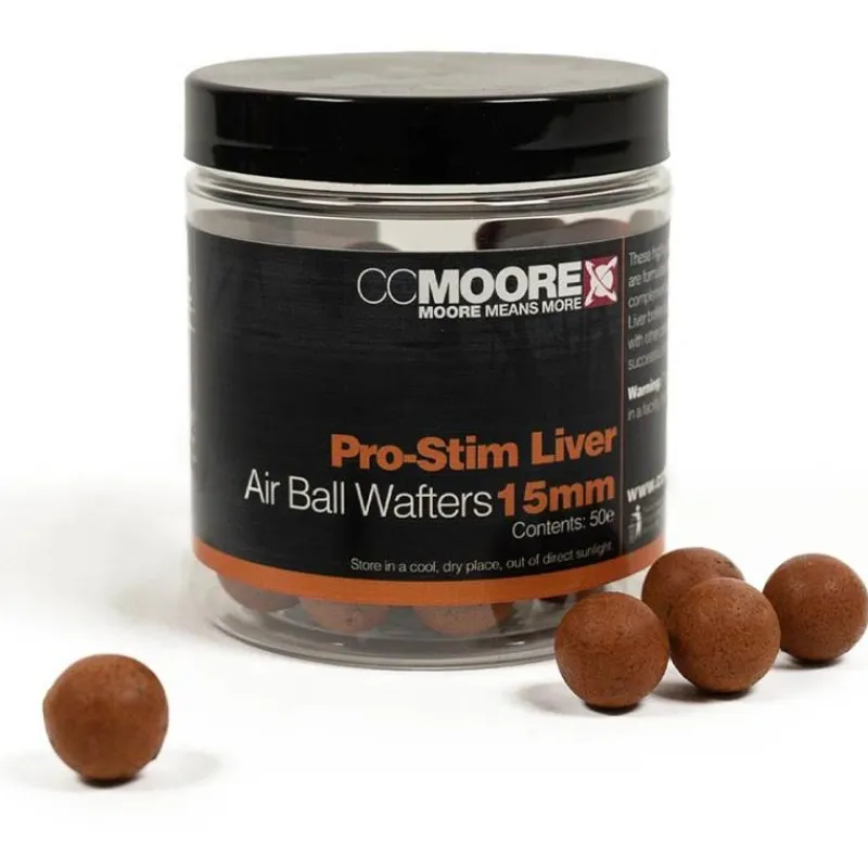 CC Moore Appâts Carpe^Bouillette Équilibrée Pro-Stim Liver Air Ball Wafters