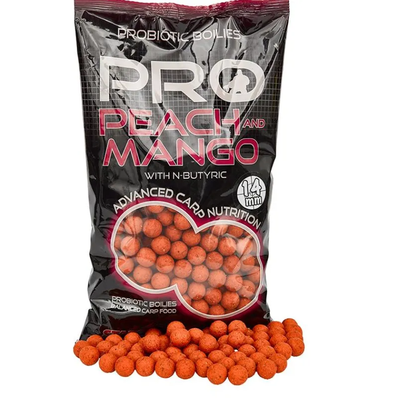 Starbaits Appâts Carpe^Bouillette Probiotic Peach & Mango