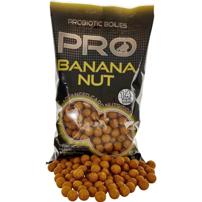 Starbaits Appâts Carpe^Bouillette Probiotic Pro Banana Nut Boilies