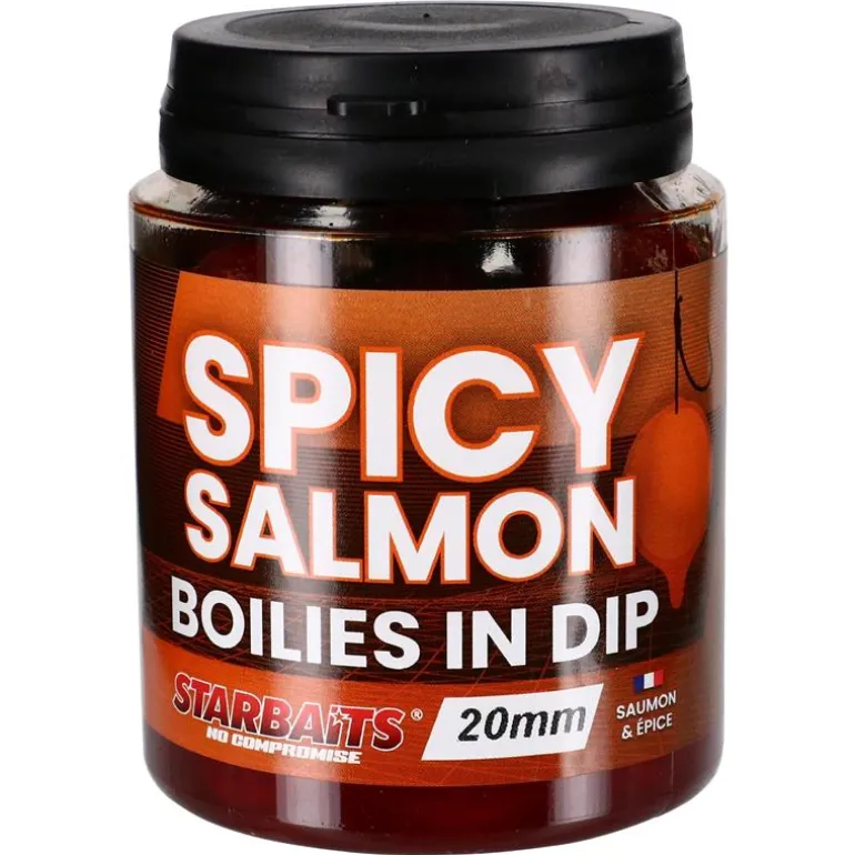 Bouillette Trempée Starbaits Performance Concept Spicy Salmon Boilies In Dip