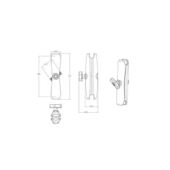 Bras Long Ram Mounts Pour Boule C
