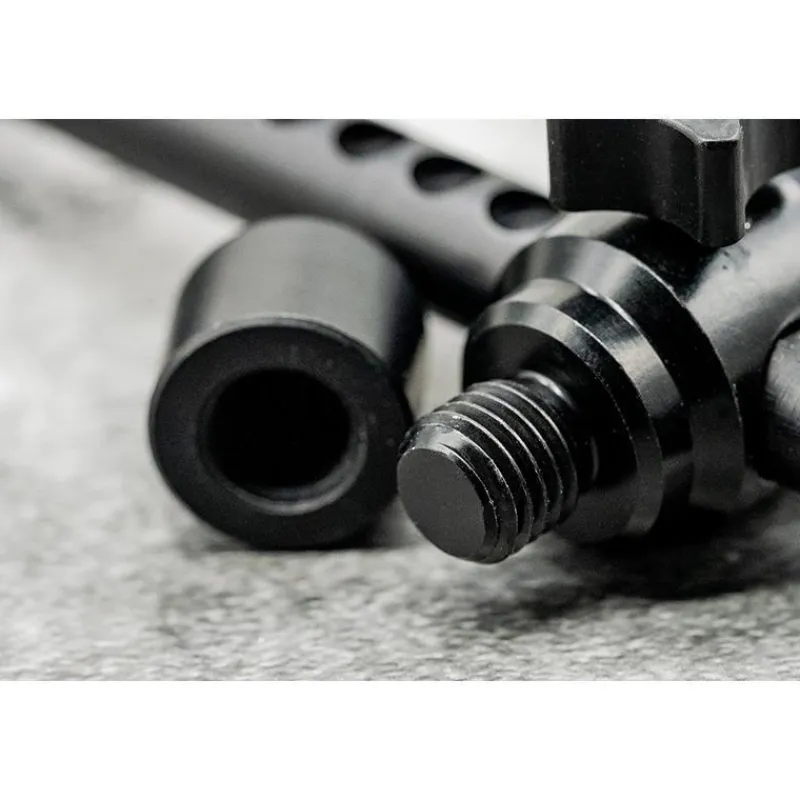 One More Cast Rod Pods – Supports^Buzz Bar Elbowz Black Anodised Aluminium