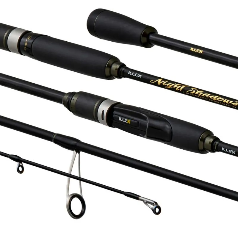 Illex Cannes Carnassier^Canne Spinning Night Shadows S 205 L+ Racing Finesse
