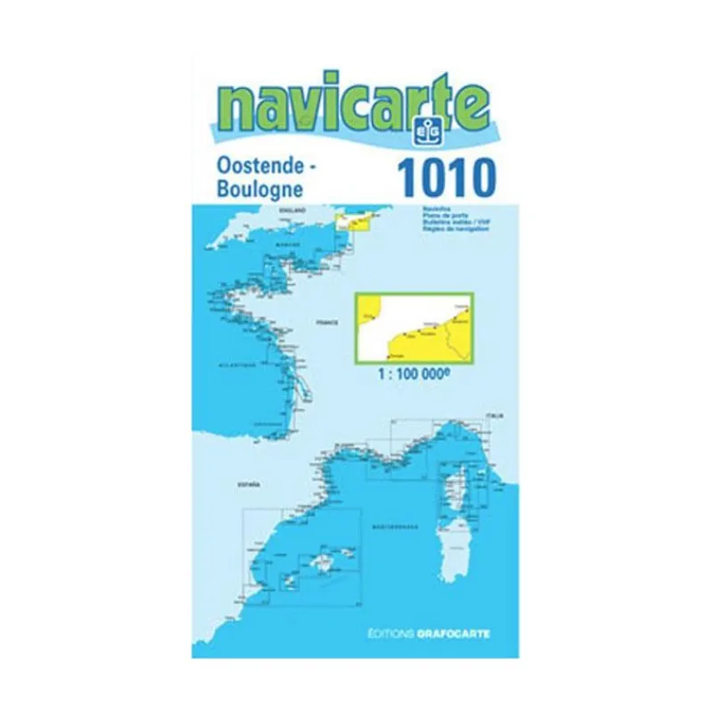 Navicarte Outils De Navigation^Carte De Navigation Ostende - Boulogne - Pas De Calais
