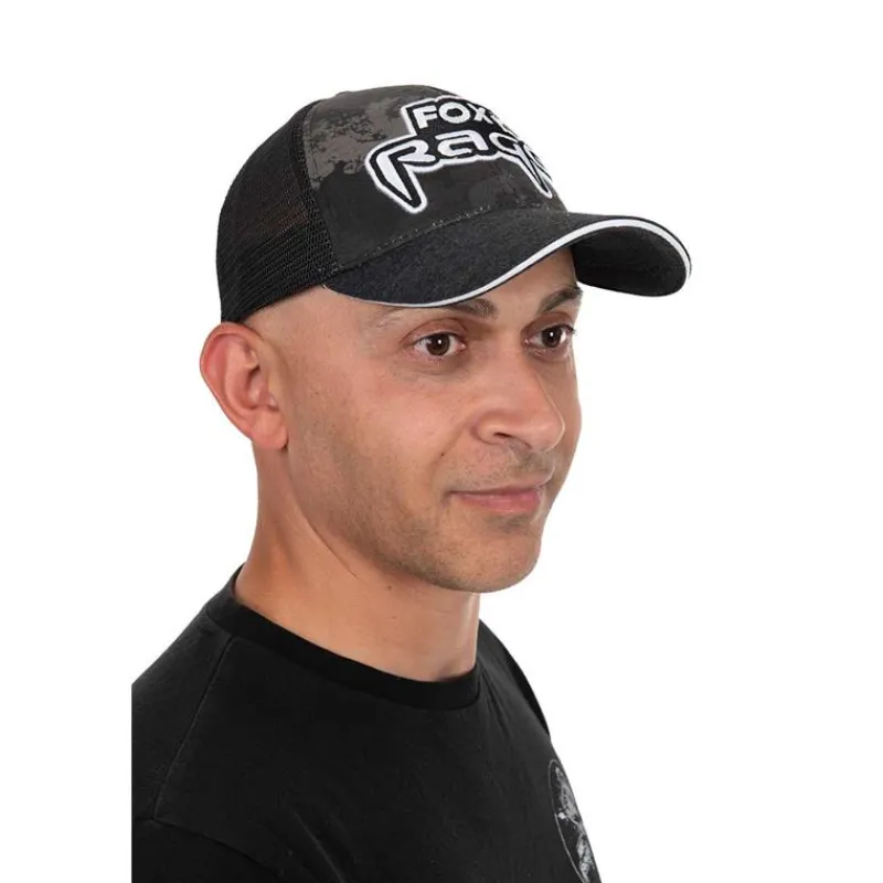 Fox Rage Casquettes, Visières & Chapeaux^Casquette Homme Embroided Camo Trucker Cap - Noir