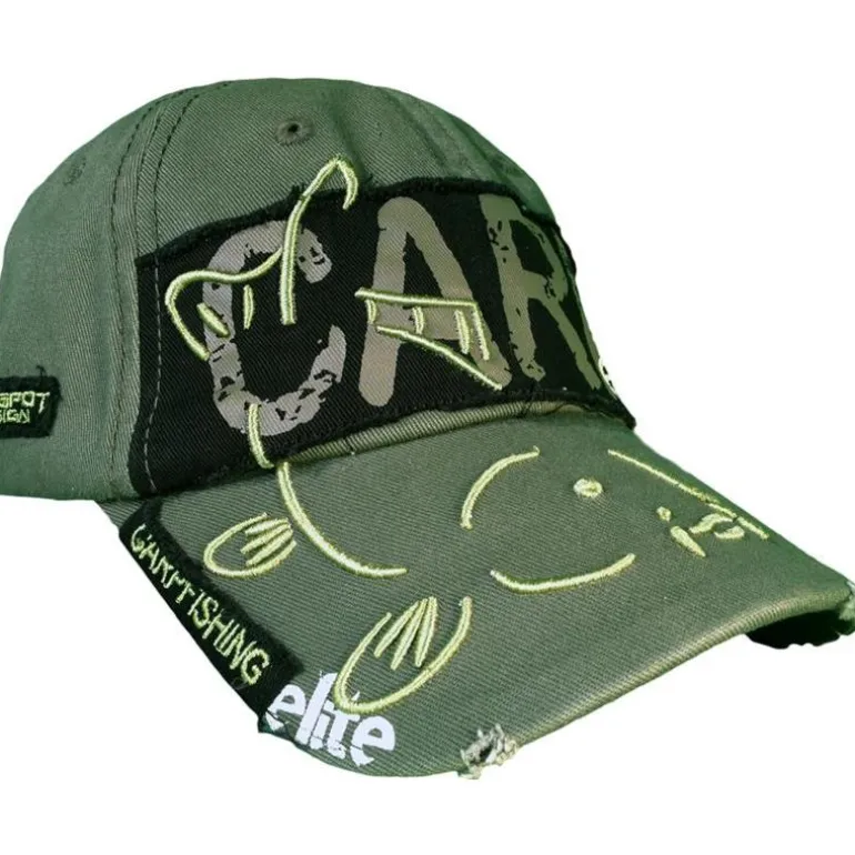 Casquette Homme Hot Spot Design Carpfishing Elite - Kaki