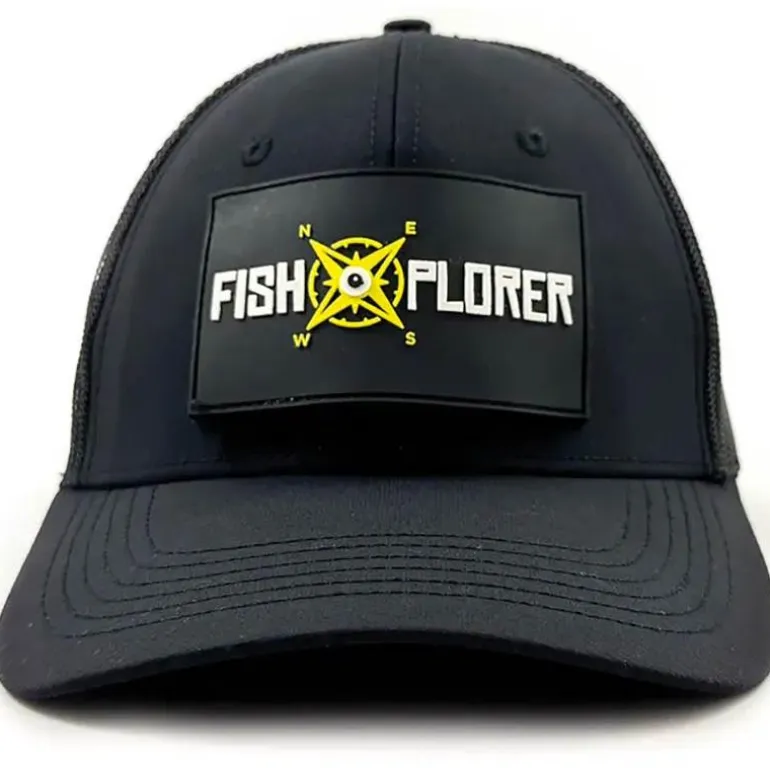 Casquette Homme À Scratch Fishxplorer Trucker Hydrofuge + Uv Résistant - Noir