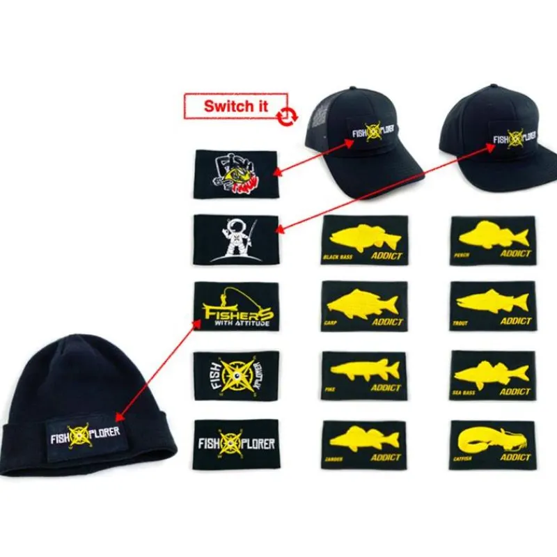 Fishxplorer Cadeaux & Décoration|Cadeaux & Décoration^Casquette Homme À Scratch Snapback - Noir