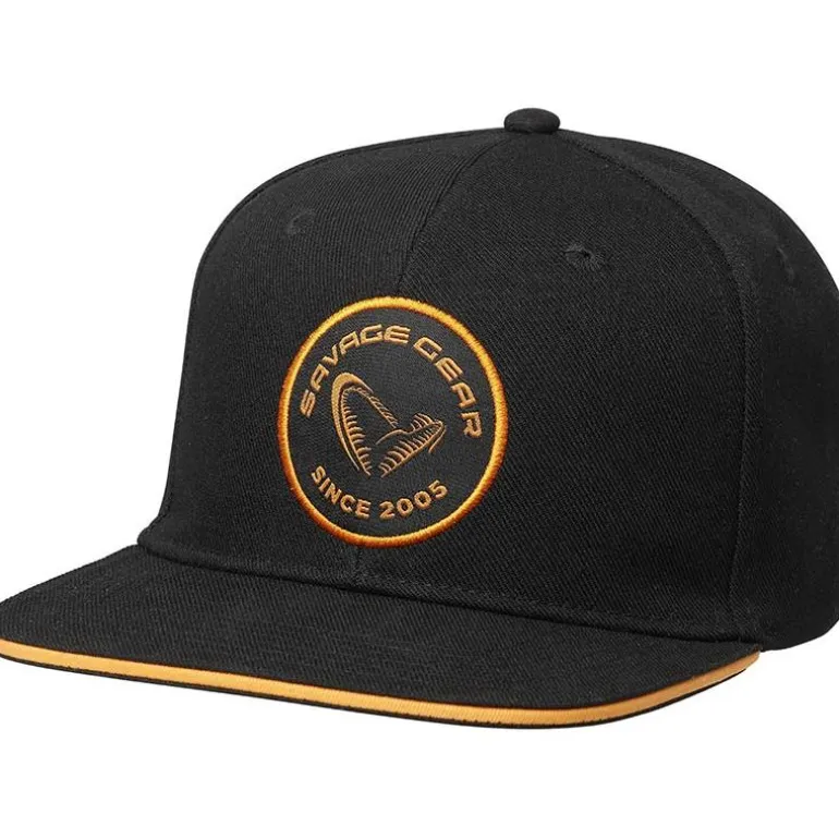 Casquette Savage Gear Badge Flatbill Cap Black Orange