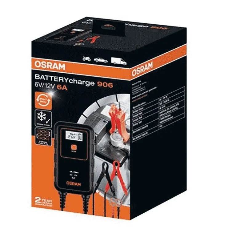 Chargeur D'entretien Osram 6V-12V 6A - Pb / Agm / Lithium