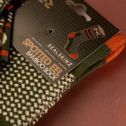 Chaussettes Homme One More Cast Spotted Eel Bamboo - Kaki