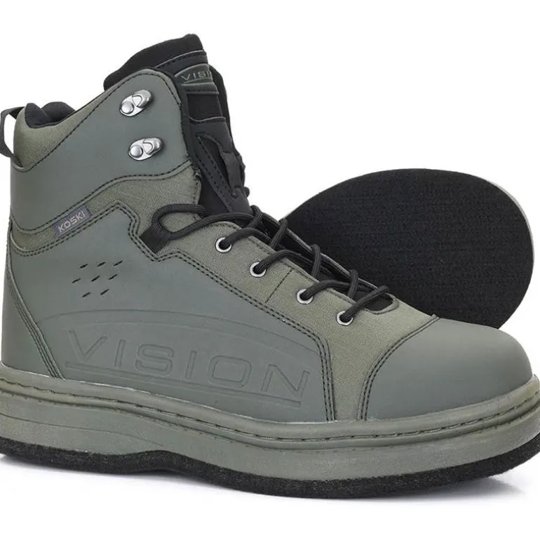 Chaussures De Wading Vision Koski Green Felt