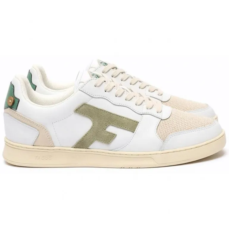 Chaussures Homme Sensas Faguo Hazel - Blanc/Kaki Clair