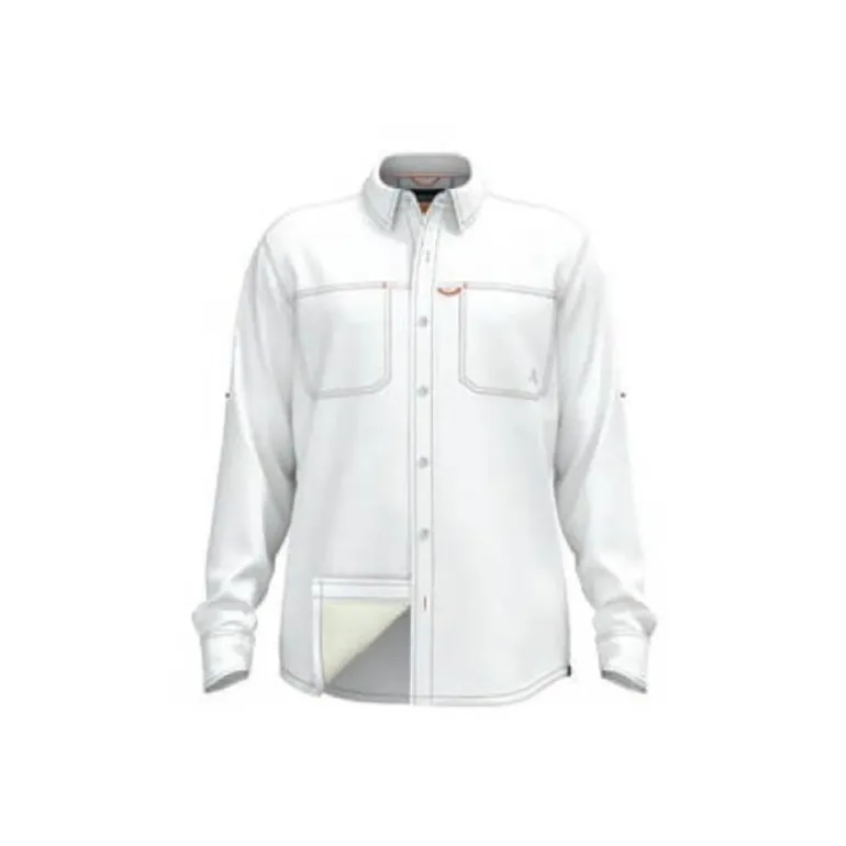 Chemise Manches Longues Homme Orvis Open Air Caster Shirt - Blanc